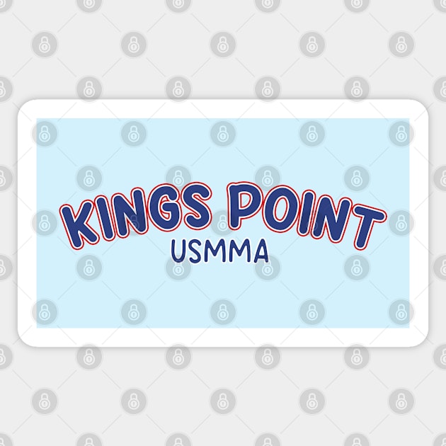 Kings Point USMMA (Blue Text) Sticker by Kings Point Spirit